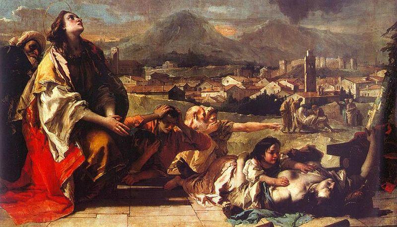 Giambattista Tiepolo Saint Tecla at Este oil painting picture
